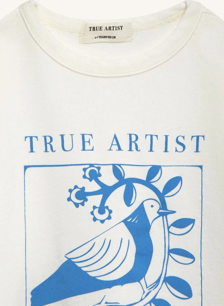 True Artist - Ex Libris organik pamuklu tişört | Ecru