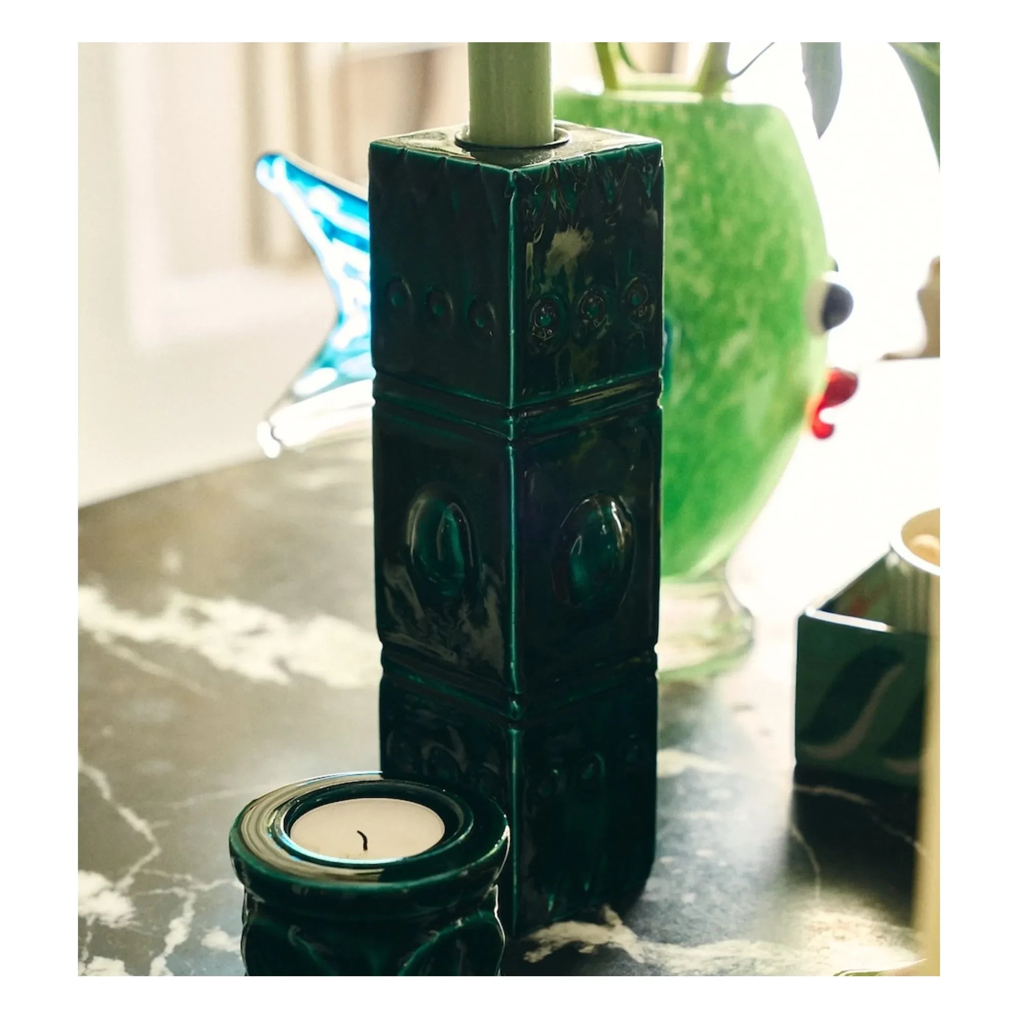 Anna + Nina - Portavelas Laurel Reef | Verde