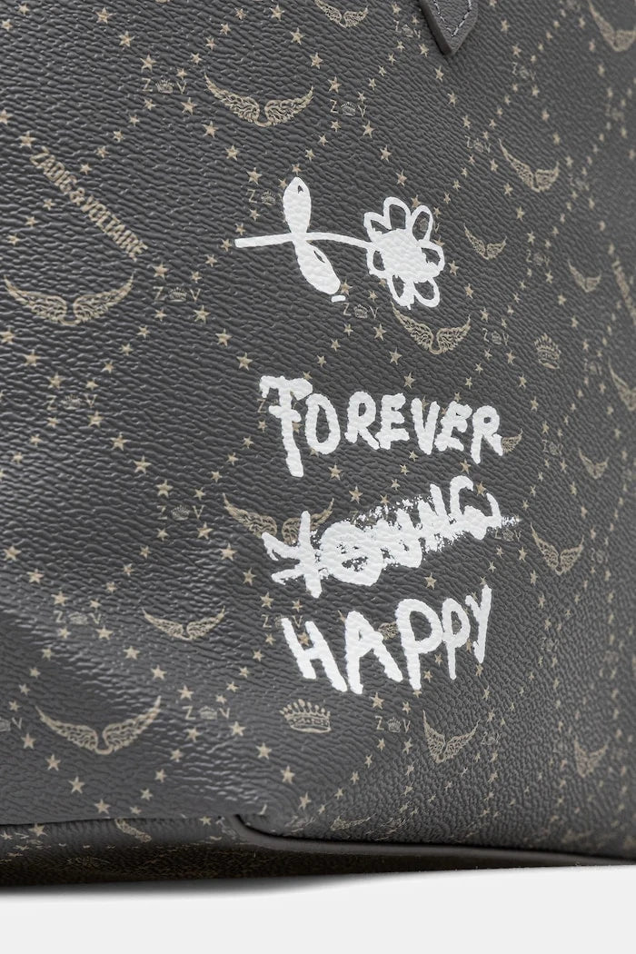 Zadig&Voltaire Bolso Tote de Piel Sintética para Mujer Z SHOPPER MONOGRAM TAG