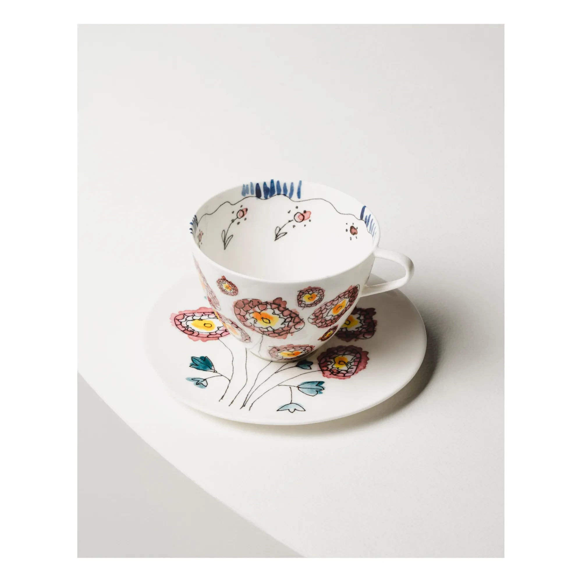 Serax - Taza de café y platillo Anemone, Serax for Marni - Set de 2 | Leche