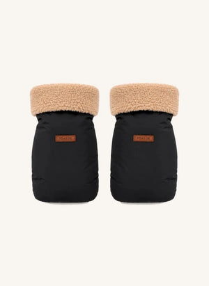 Töastie - Guantes de cochecito de bebé de fibra reciclada | Negro