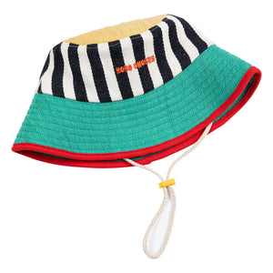 Bobo Choses - Gorra de algodón reciclado con bloques de color | Azul