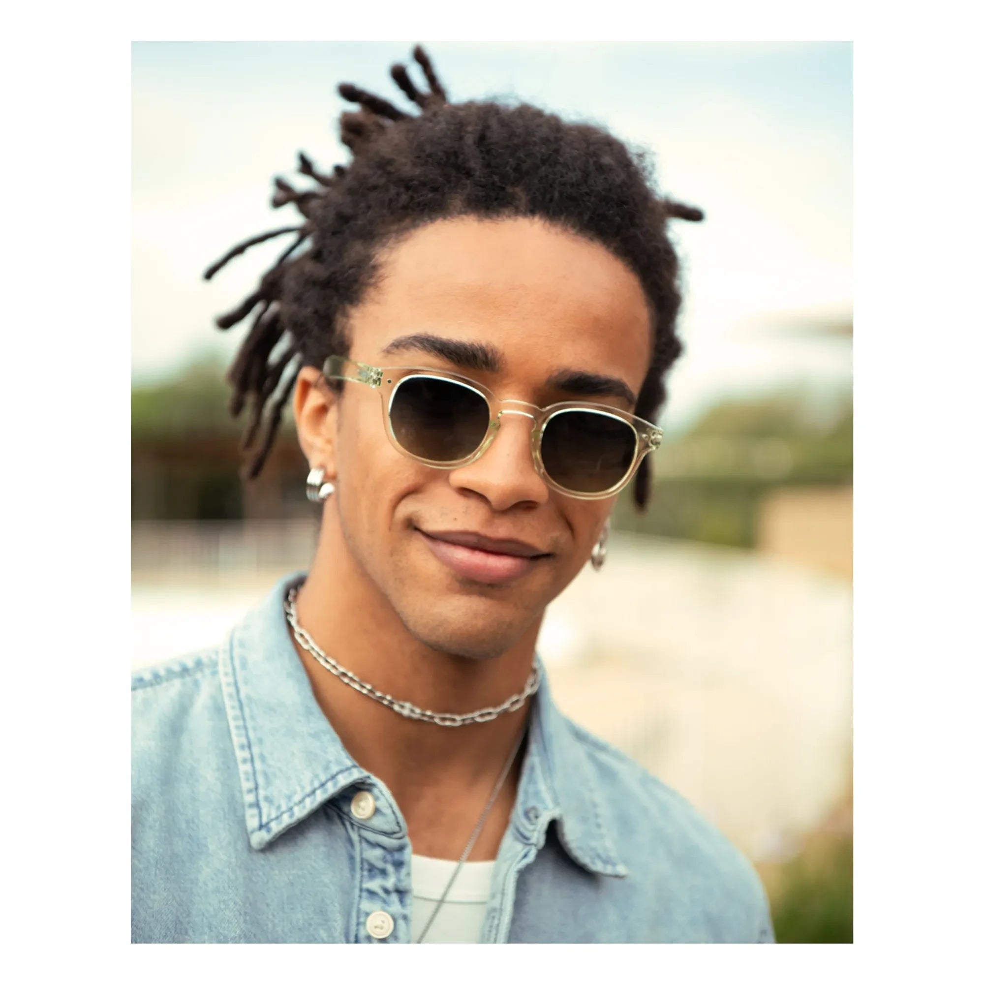 IZIPIZI - Gafas de sol polarizadas #C | Verde pálido