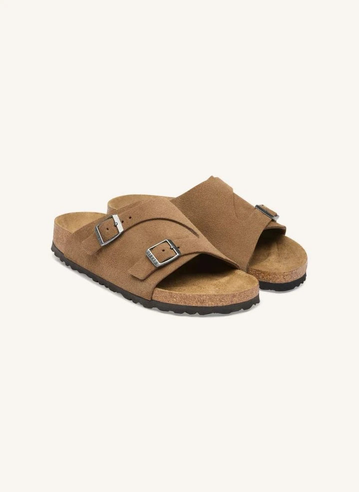 BIRKENSTOCK - Sandalia de ante Zúrich