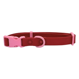 Approved by Fritz - Collar para perros | Rojo cereza