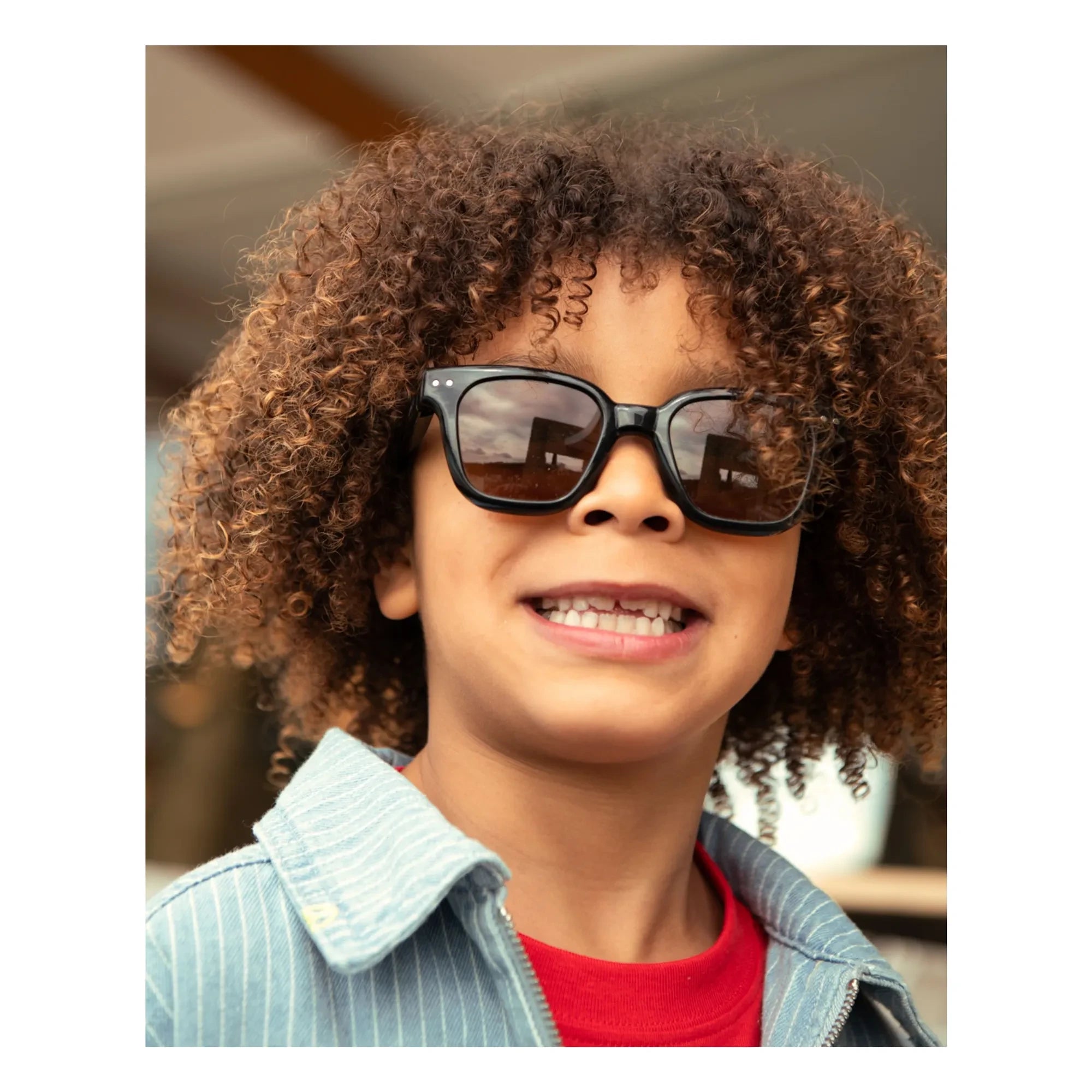 IZIPIZI - Gafas de sol #Road Junior | Negro brillante