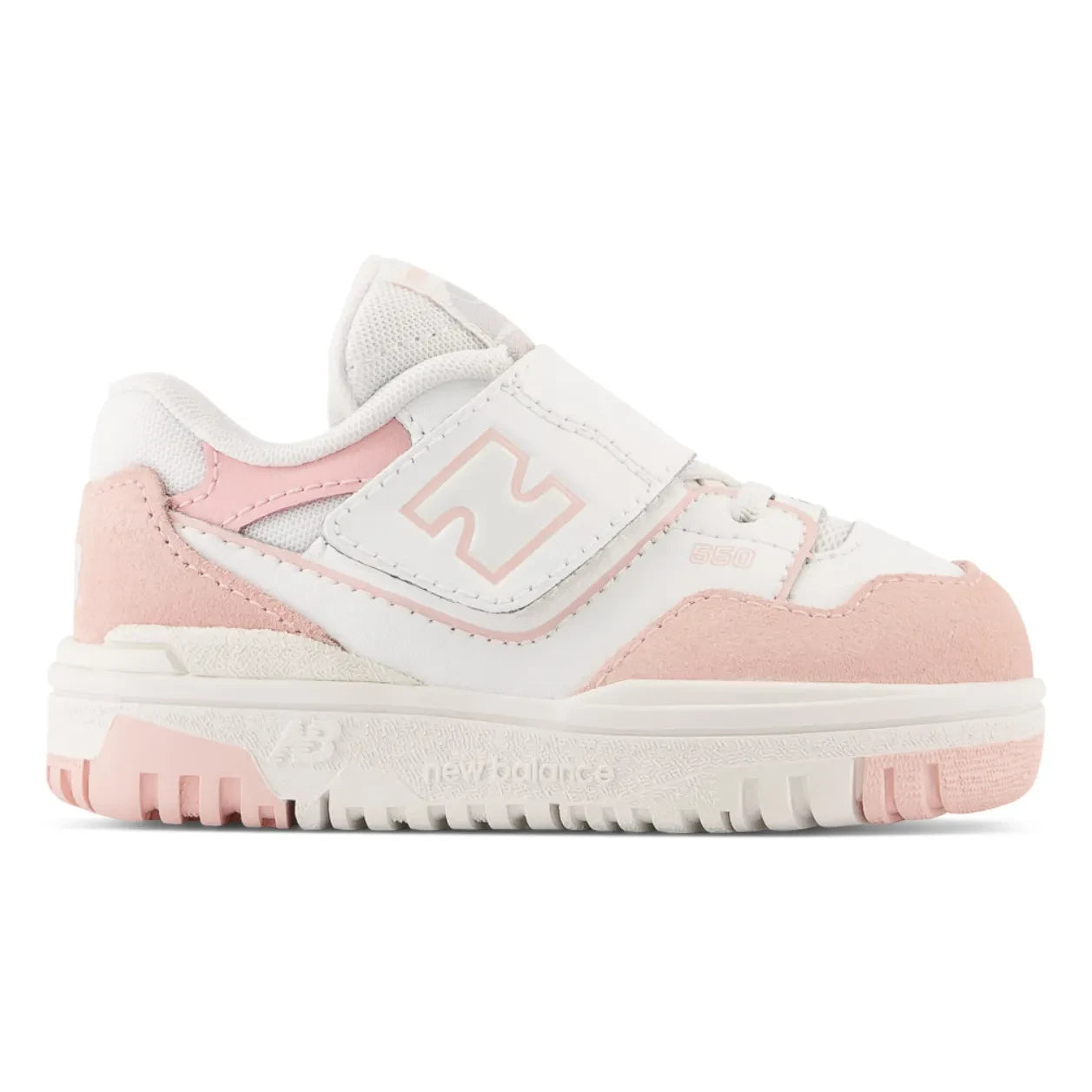 New Balance - Klasik Bağcıklı ve Cırt Cırtlı 550 Sneakers | Pudra Pembe