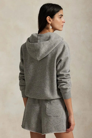 Sudadera con capucha y cremallera de algodón para mujer Polo Ralph Lauren