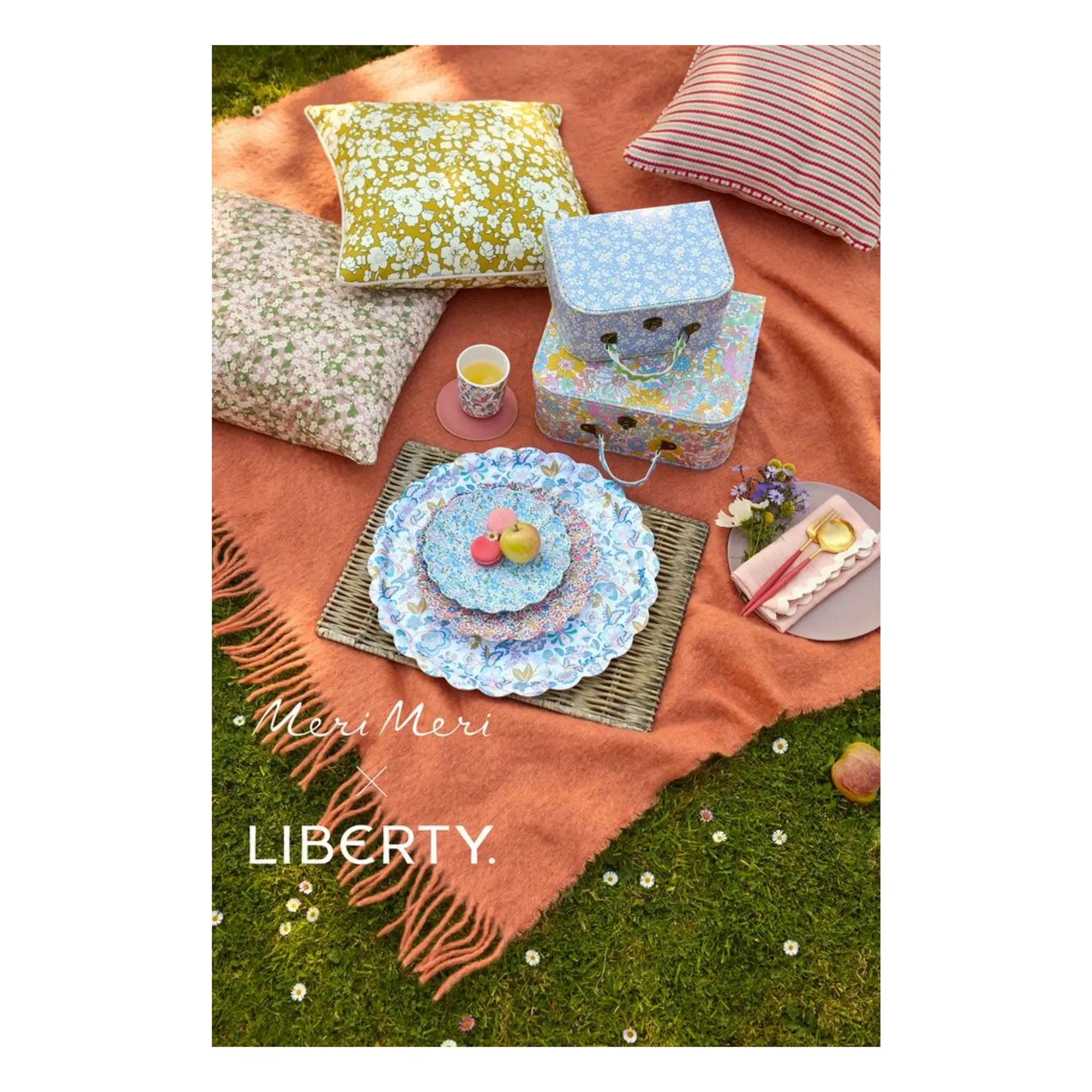 Meri Meri - Platos de melamina - Meri Meri x Liberty - Set de 4