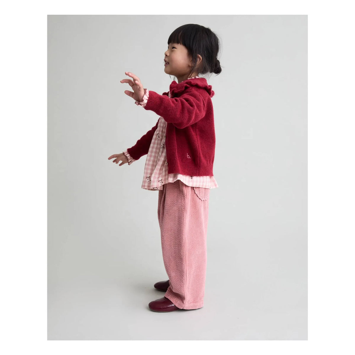 Búho - Pantalón de Terciopelo para Niña | Rosa