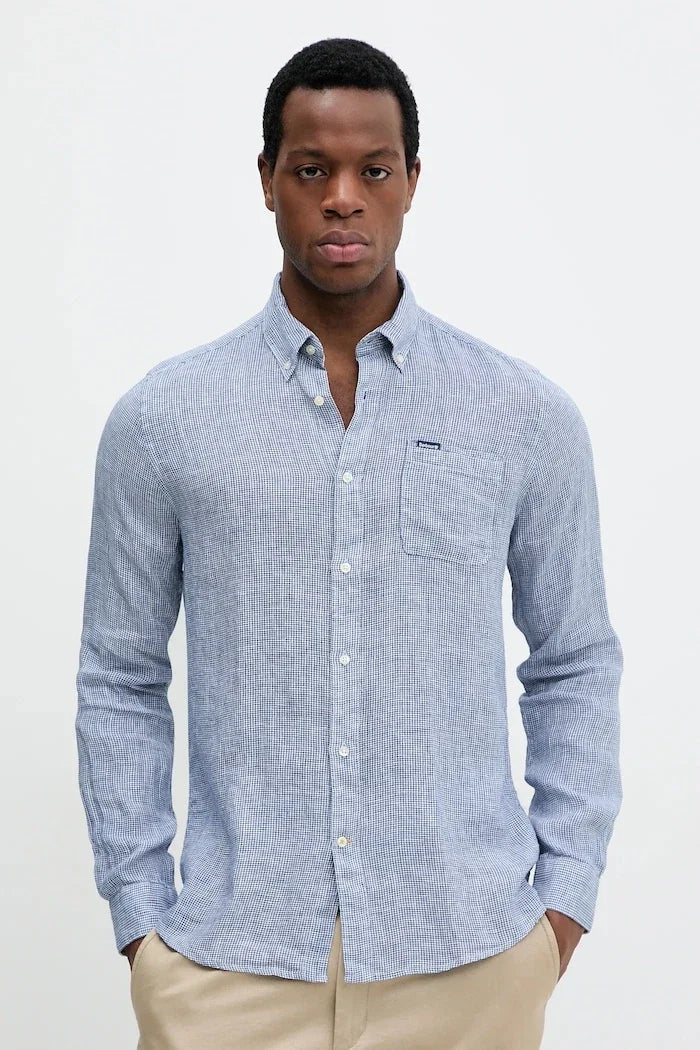 Camisa de lino Barbour Linton Tailored