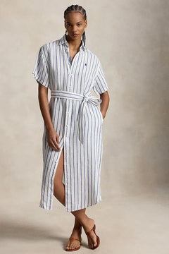 Polo Ralph Lauren vestido camisero de lino