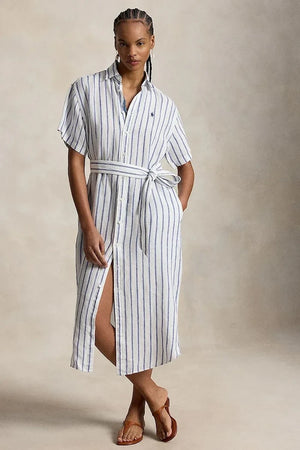 Polo Ralph Lauren vestido camisero de lino