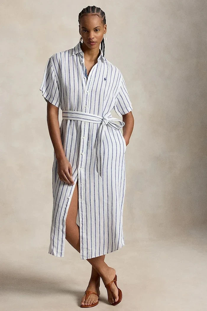 Polo Ralph Lauren vestido camisero de lino