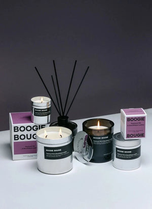 Boogie Bougie - Vela Aromática de Pachuile y Cuero para Club Nocturno - 250 g