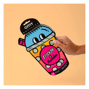 Omy - Libro de actividades con pegatinas de bubble tea