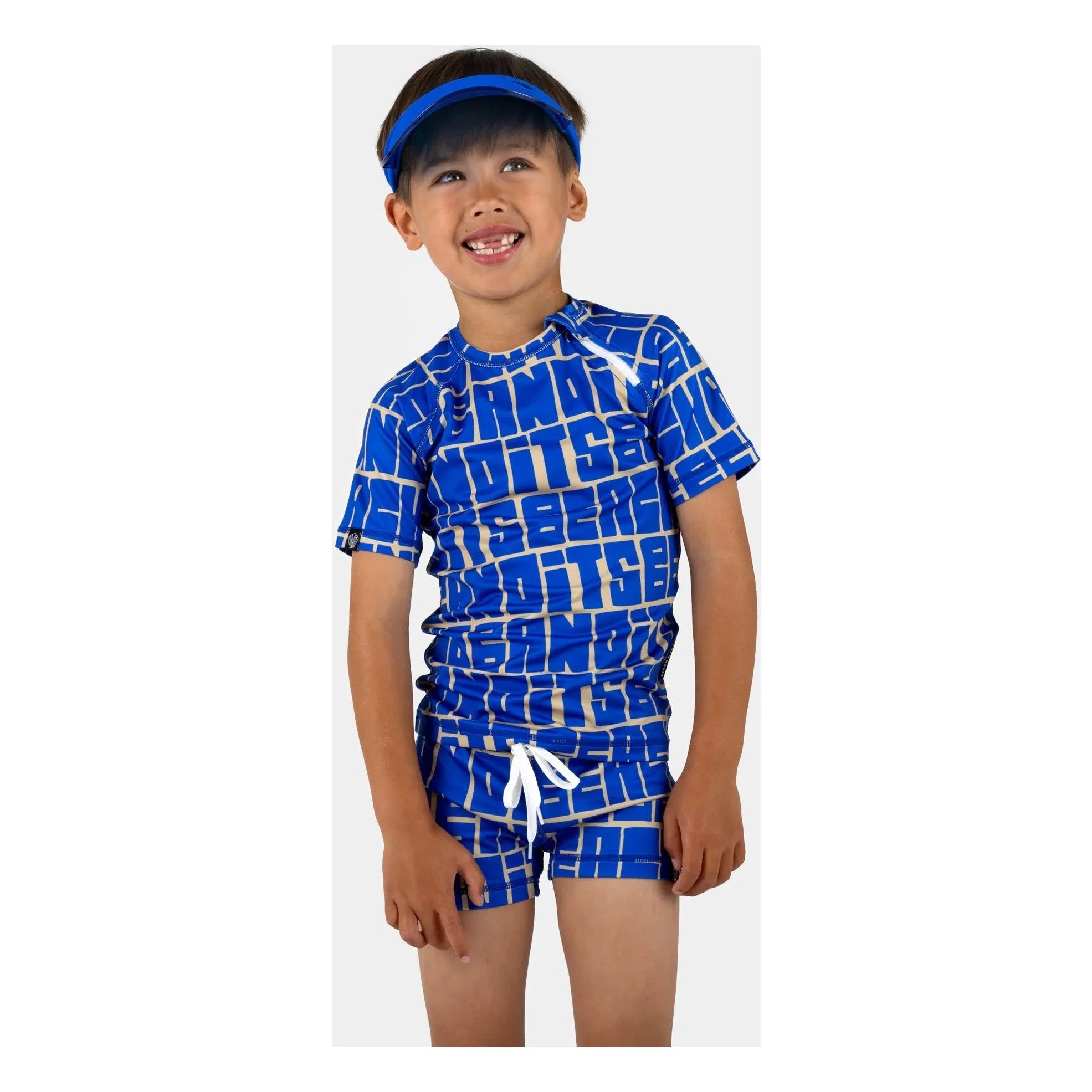 Beach & Bandits - Bañador con Protección UV en relieve con fibra reciclada | Azul