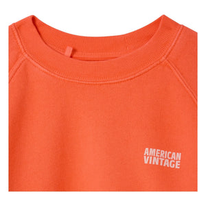 American Vintage - Sudadera Izubird | Mandarina