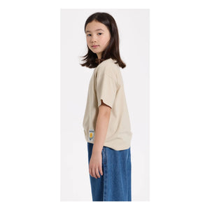 Hundred Pieces - Camiseta de algodón orgánico Luna | Beige
