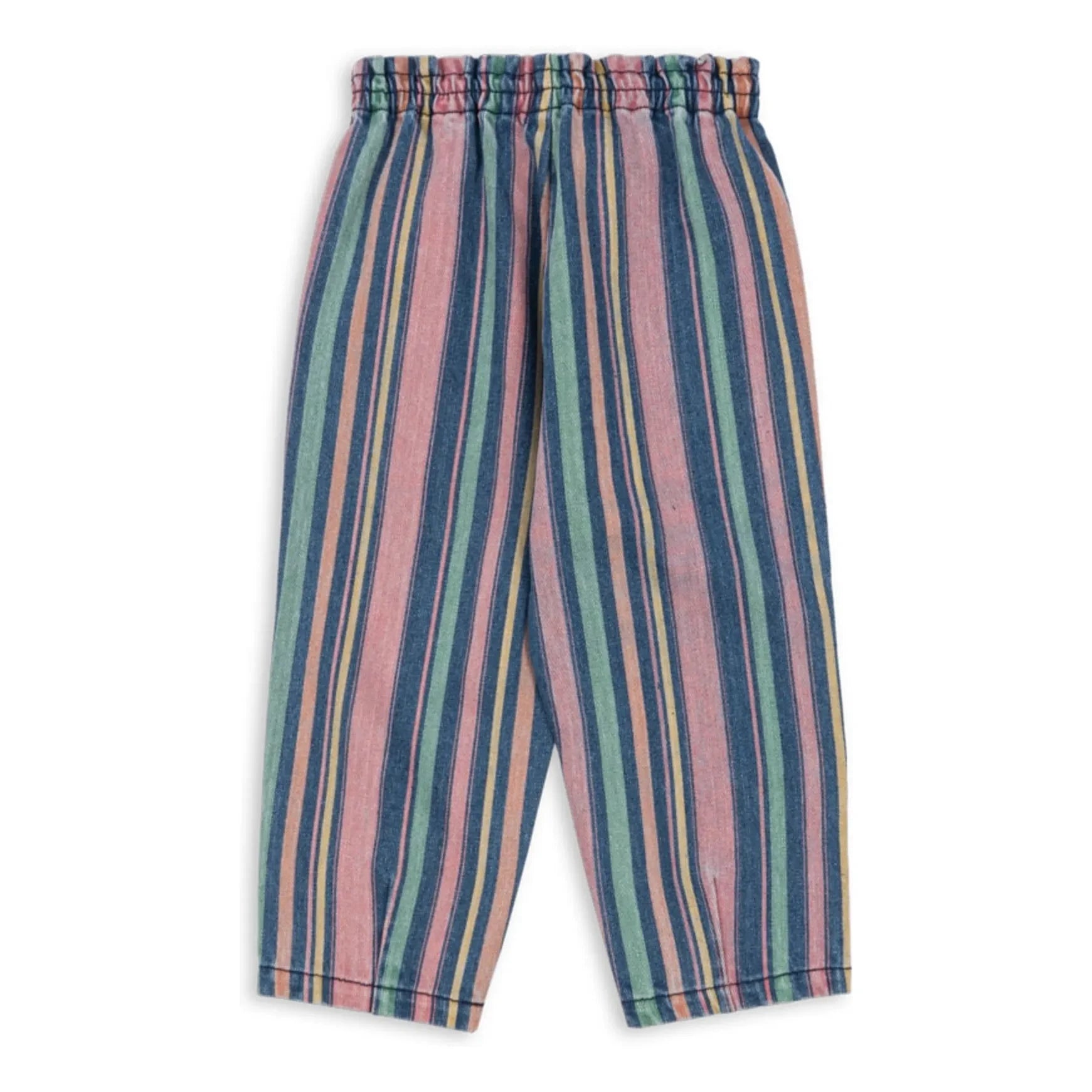 Konges Sløjd - Pantalones Magot de Algodón Orgánico a Rayas | Azul