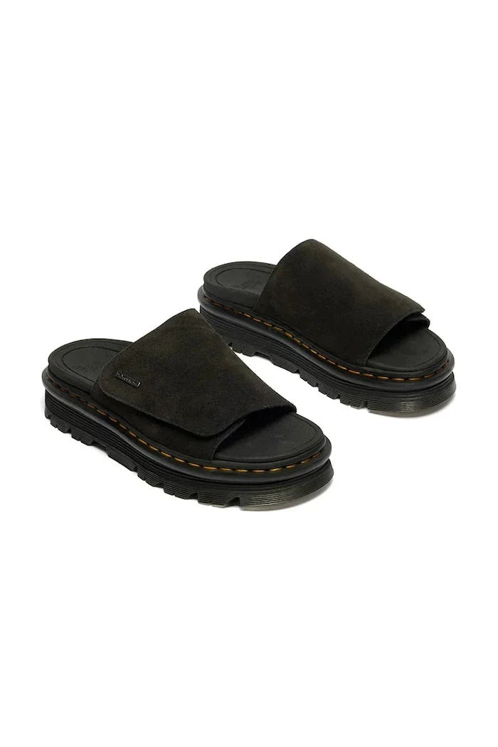Dr. Martens Pantufla de plataforma de gamuza ZebZag Slide