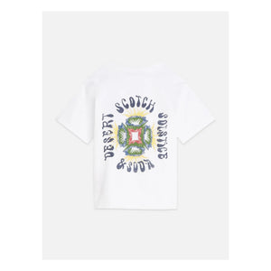 Scotch & Soda - Camiseta con estampado de logotipo | Blanco