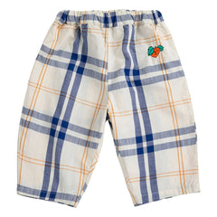 Bobo Choses - Pantalón de tartán de algodón orgánico | Crudo