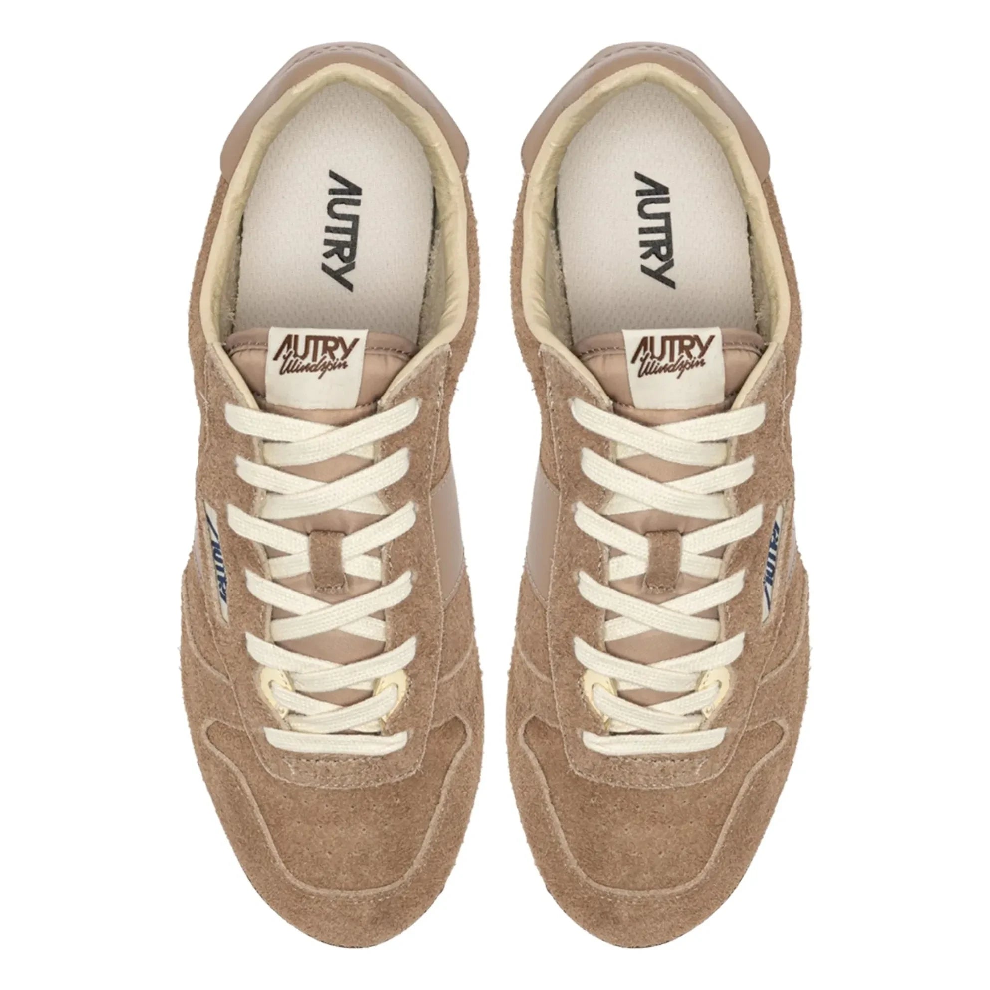 Autry - Zapatillas deportivas bajas de ante y piel Windspin | Marrón claro