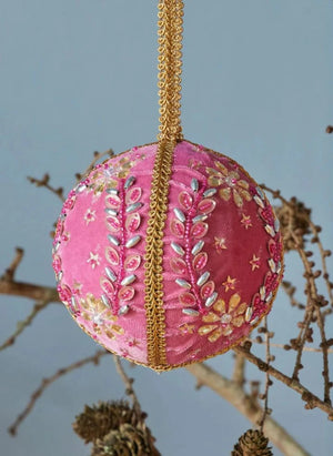 Rice - Adornos de Año Nuevo de Terciopelo - Set de 3 | Multicolor