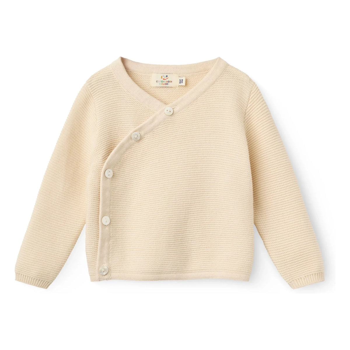Copenhague Colors - Cárdigan cruzado de algodón orgánico | Crema