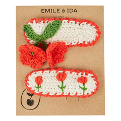 Emile et Ida - Pinza de pelo Lale | Rojo