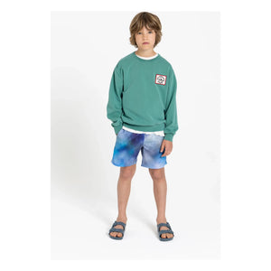 Hundred Pieces - Sudadera de algodón orgánico Ryde Wheelers | Verde esmeralda