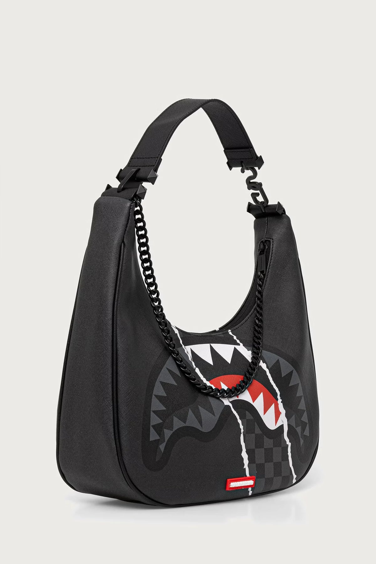 Sprayground - Bolsa de hombro de mujer de cuero sintético gris 910B9353NSZ