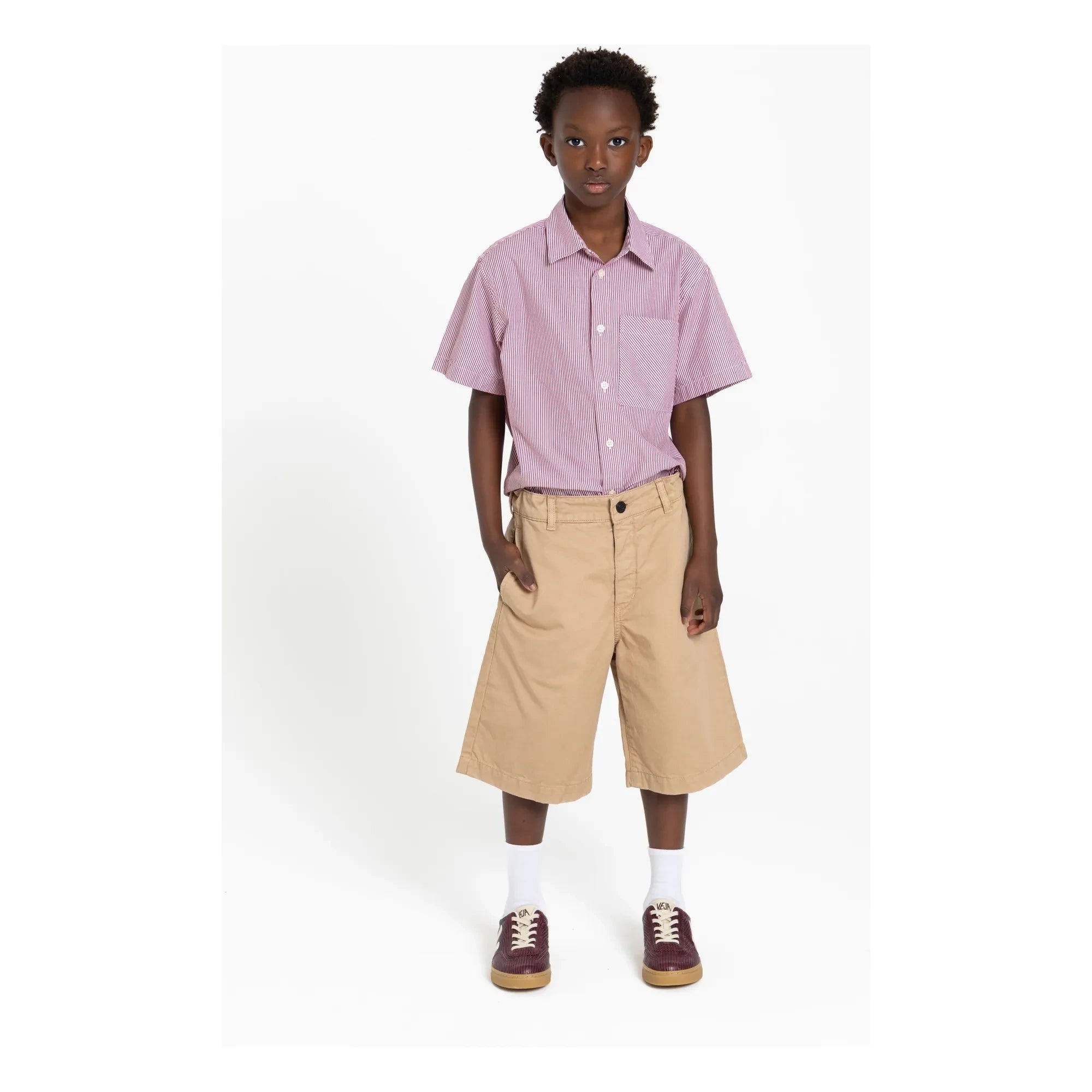 Finger in the nose - Camisa a rayas Rogue | Rojo ladrillo