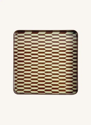 Present Time - Bandeja de metal Salerno | Chocolate