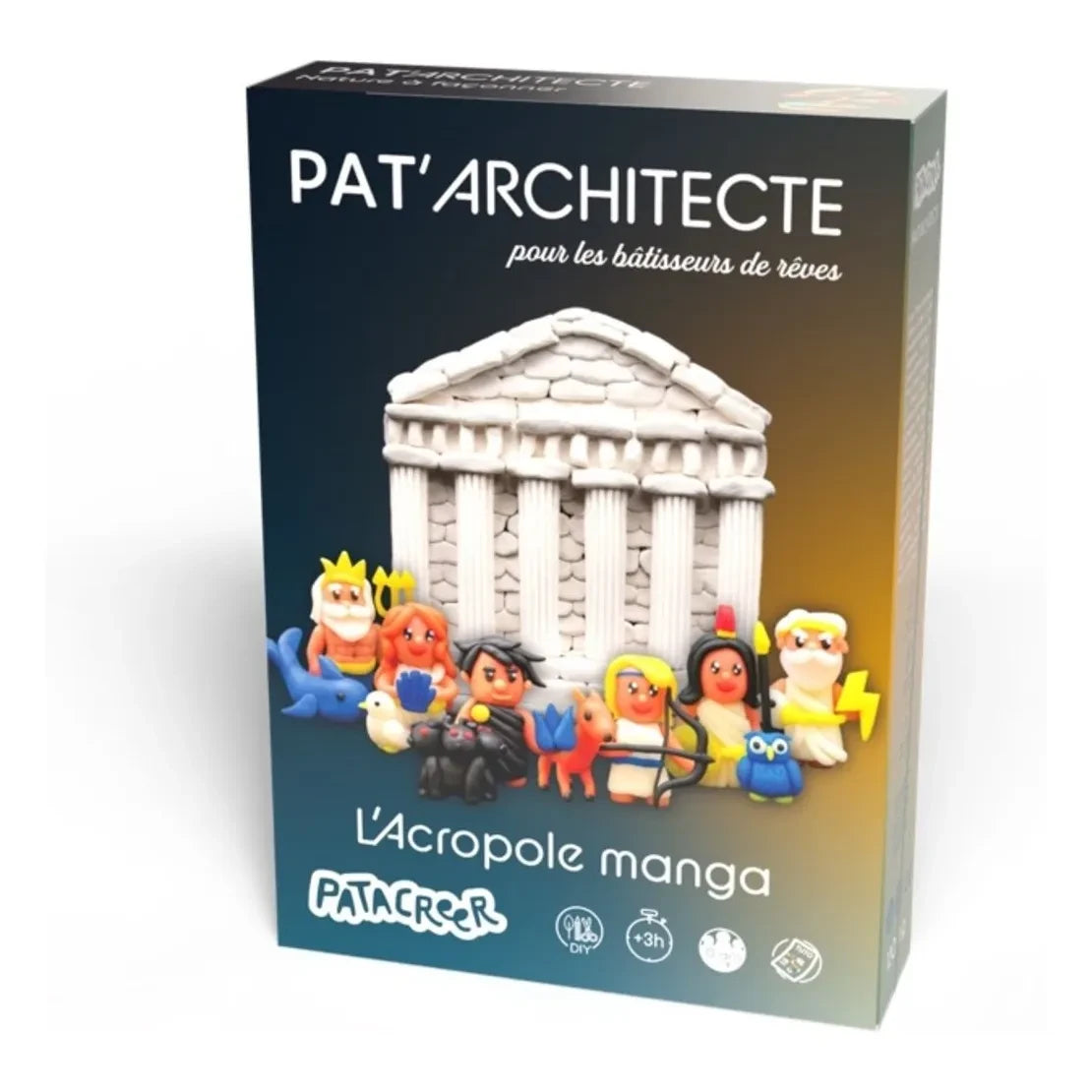 Patacréer - Mi Acrópolis Manga - Set de arcilla de modelado autofraguante