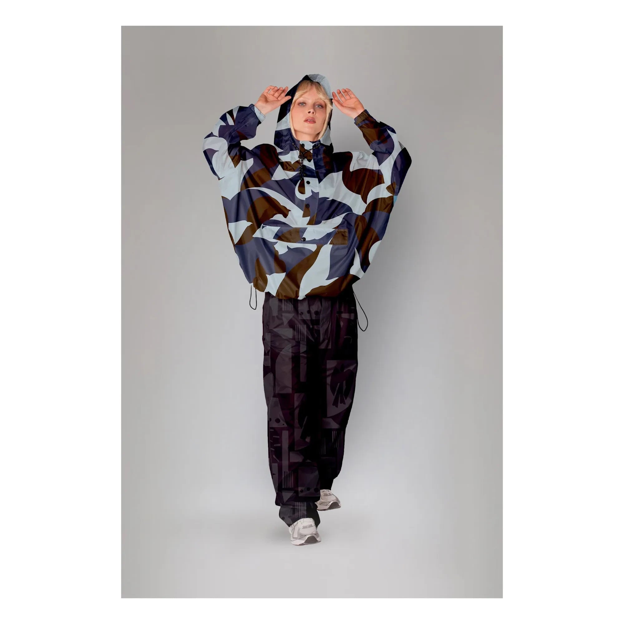 Rainkiss - Malika Chubasquero Poncho | Azul