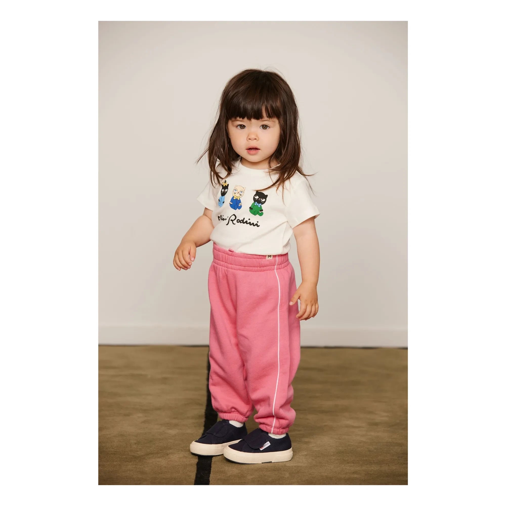 Mini Rodini - Camiseta animal de algodón orgánico | Blanco