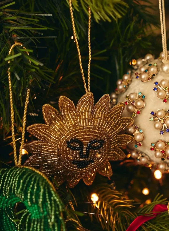 Anna + Nina - Adornos de Año Nuevo con Perlas Doradas | Oro
