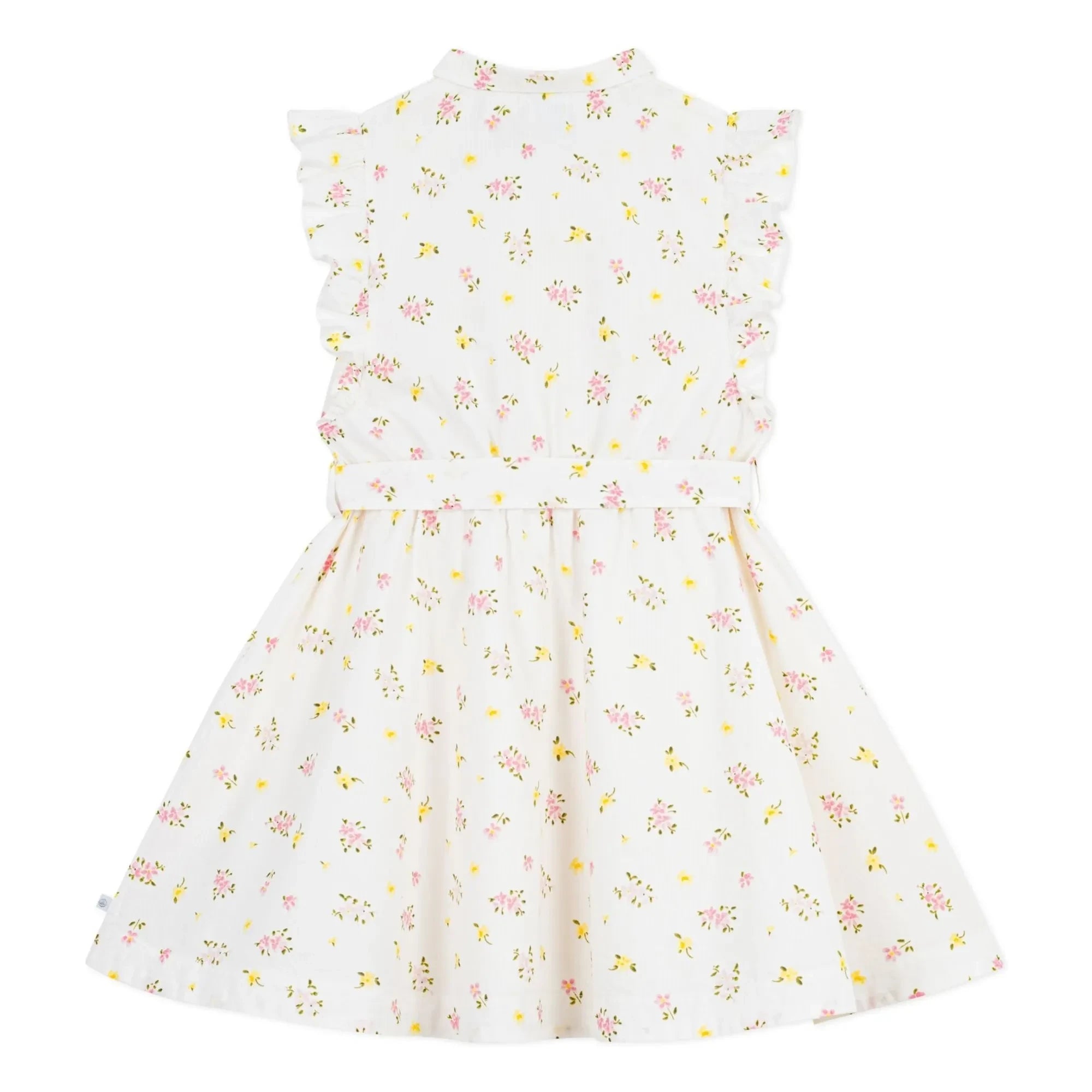 Petit Bateau - Vestido sin mangas de algodón orgánico con estampado floral | Blanco