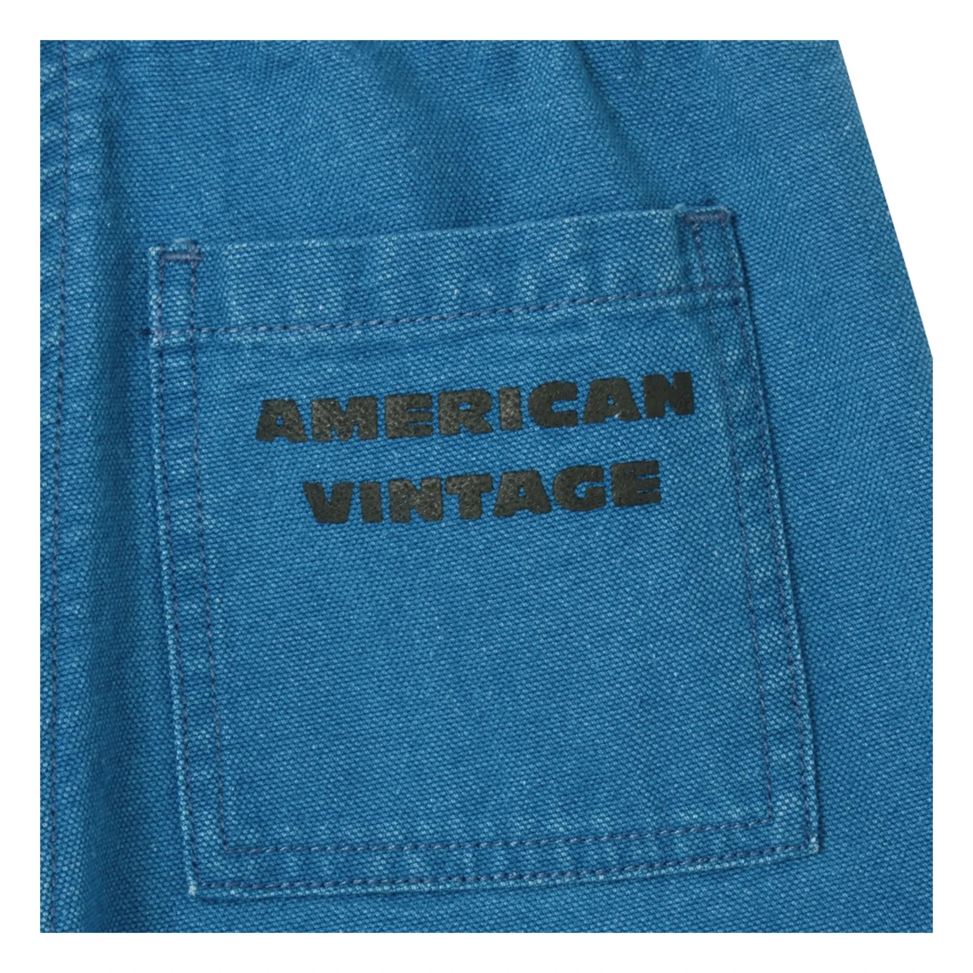 American Vintage - Pantalón de trabajo con cordón Comow | Azul