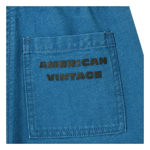 American Vintage - Pantalón de trabajo con cordón Comow | Azul