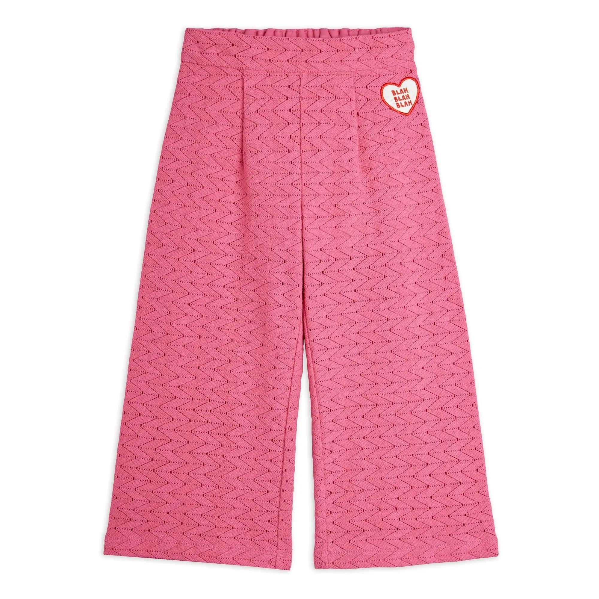 Mini Rodini - Pantalones de encaje de algodón orgánico | Rosa