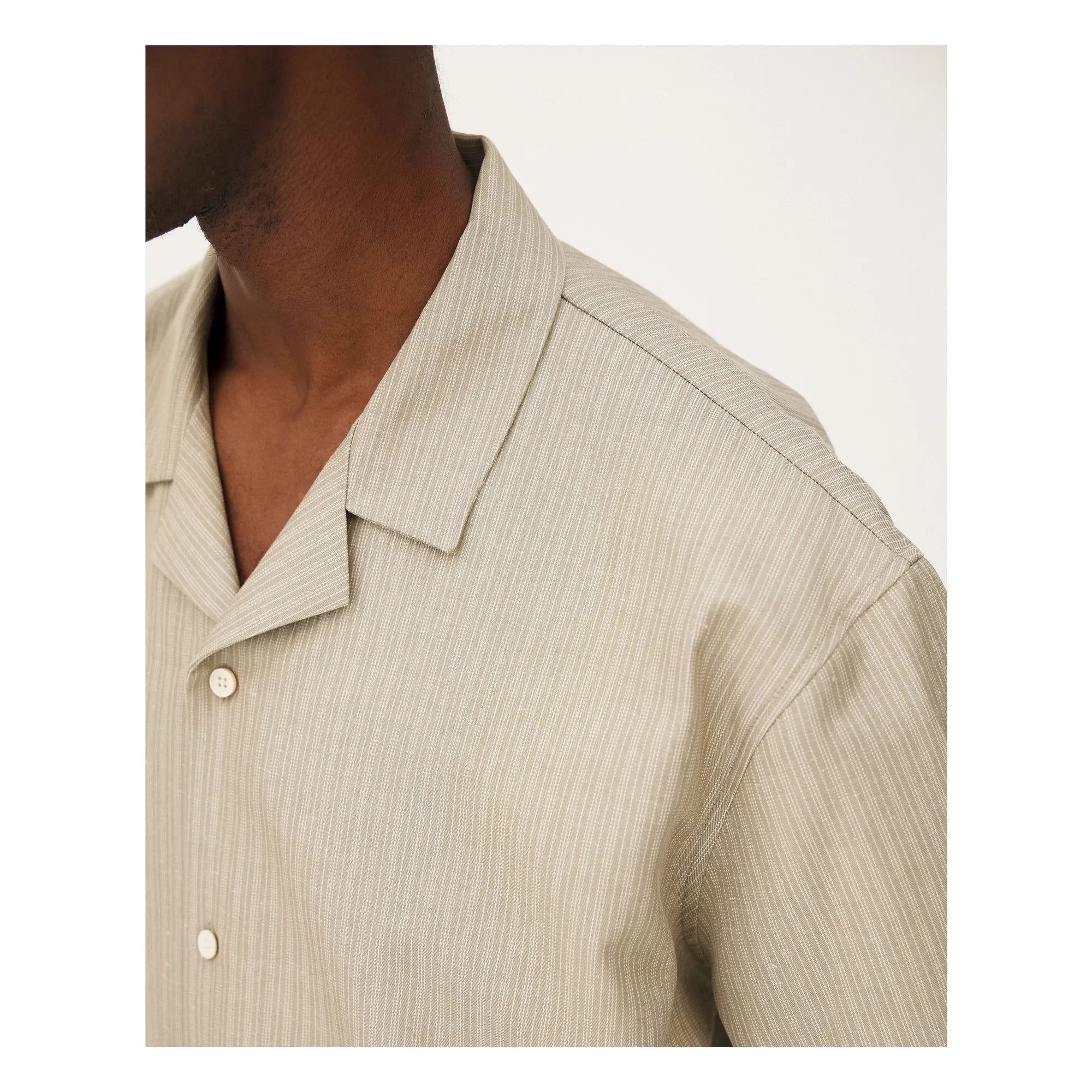 Noyoco - Camisa de algodón Orleans | Beige