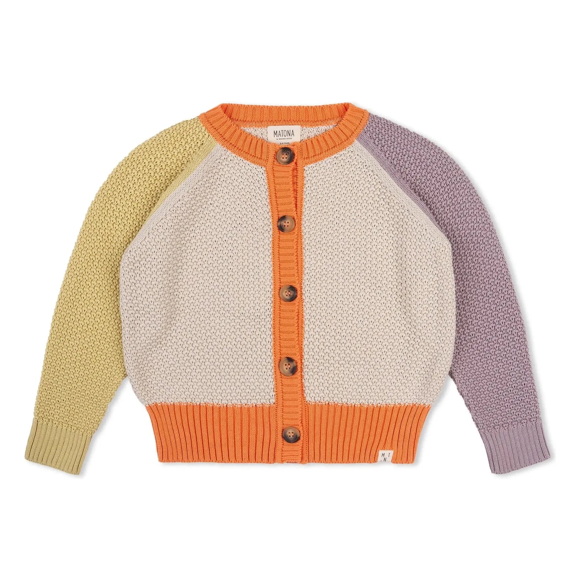 Matona - Cárdigan de algodón orgánico Bloom | Beige