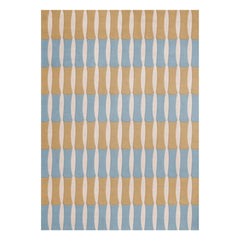 Layered - Alfombra de lana Bamboo Forest, Alice Crawley | Azul