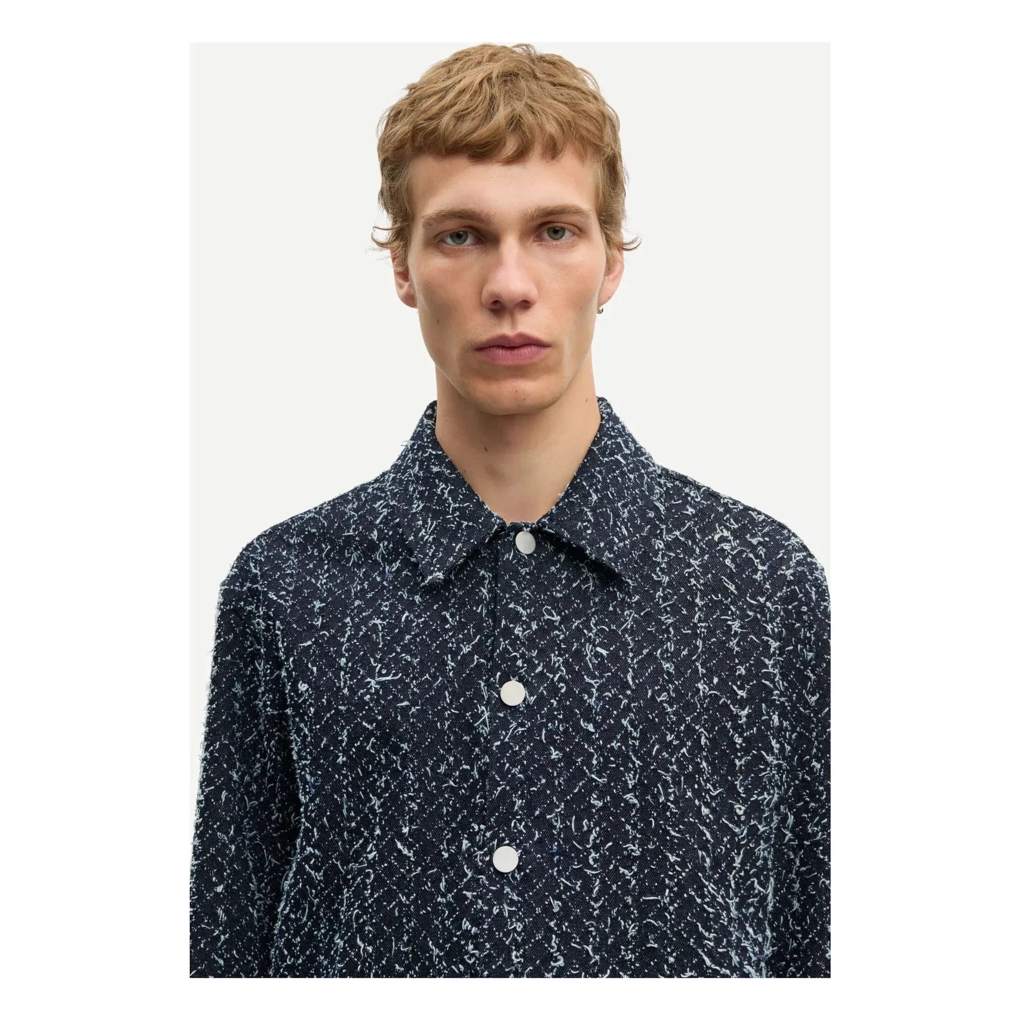 Samsoe Samsoe - Sobrecamisa de algodón Sacastor | Gris oscuro