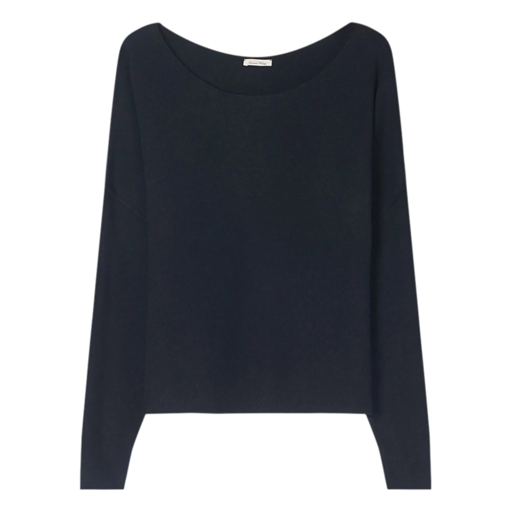 American Vintage - Sudadera de Lana con Cuello Barco Damsville | Negro
