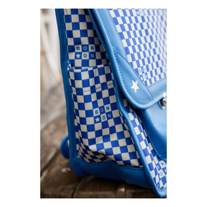 Bonton - Damier Okul Çantası | Mavi