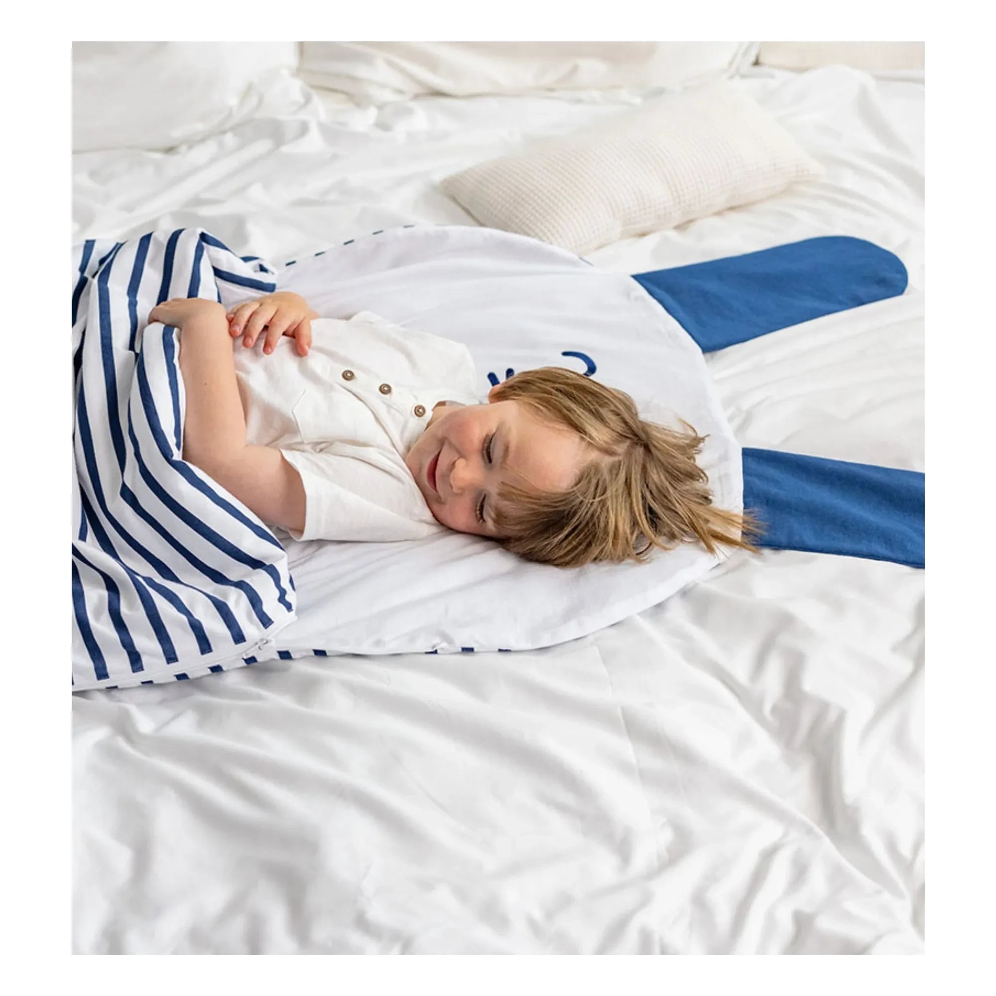Les Petites Billes - Saco de dormir multiclimas Conejo | Azul marino